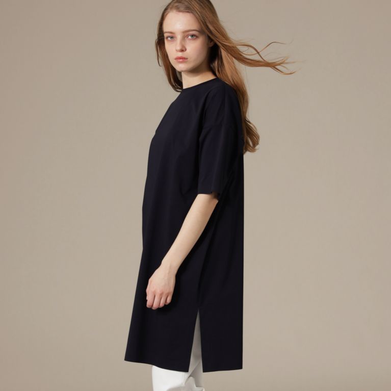 【MACKINTOSH LONDON WOMEN】 【The Essential Collection】プレーティング天竺チュニックTシャツ ネイビー