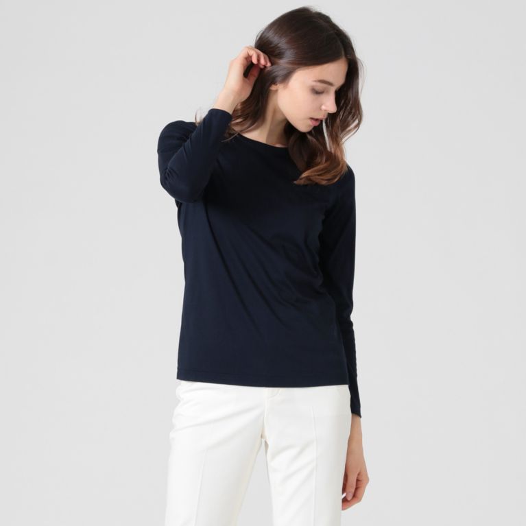 The Essential Collection スーピマコットン長袖tシャツ Tシャツ カットソー Mackintosh London Women マッキントッシュ ロンドン ウィメン のレディースファッション通販 三陽商会