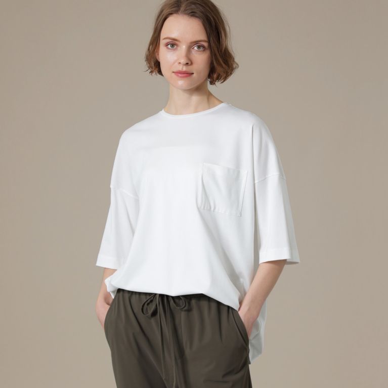 【MACKINTOSH LONDON WOMEN】 【WEB限定】【SUPER FINE LAB.】パウダーシュガーコットンTシャツ ホワイト