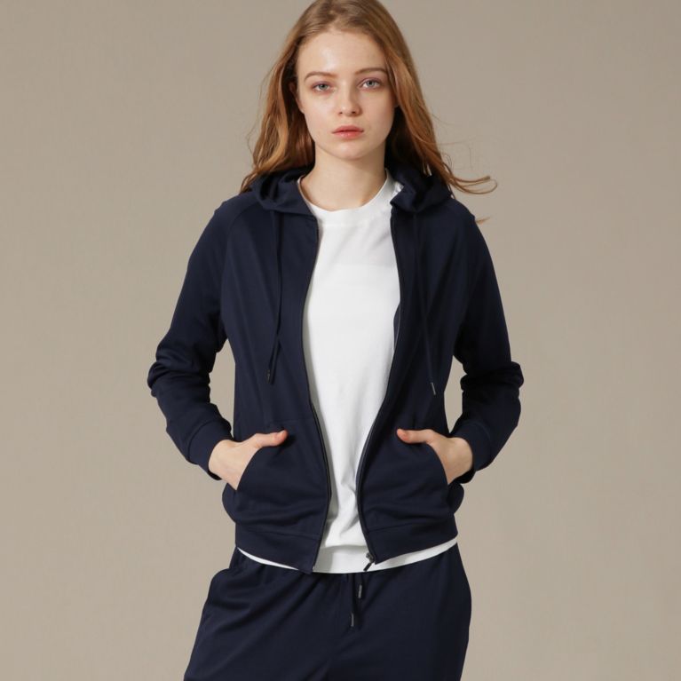 【MACKINTOSH LONDON WOMEN】 【SUPER FINE LAB.】パウダーシュガーコットンパーカー ネイビー