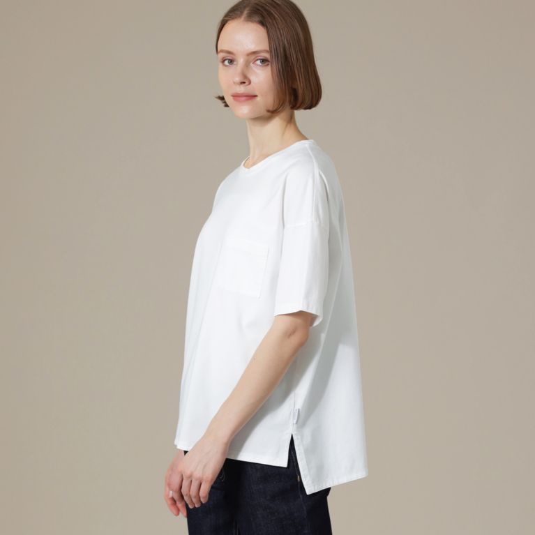 【MACKINTOSH LONDON WOMEN】 スーピマ天竺Tシャツ ホワイト