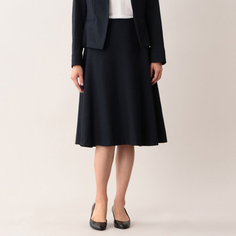 【MACKINTOSH LONDON WOMEN】 ラスタートリアセテートスカート ネイビー