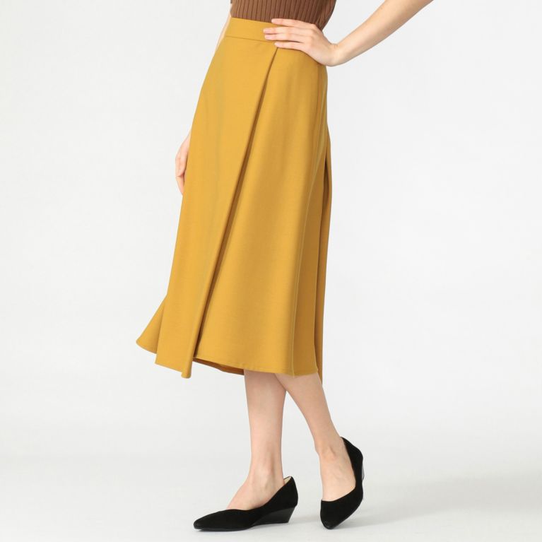 【MACKINTOSH LONDON WOMEN】 バルキーツイルスカート マスタード