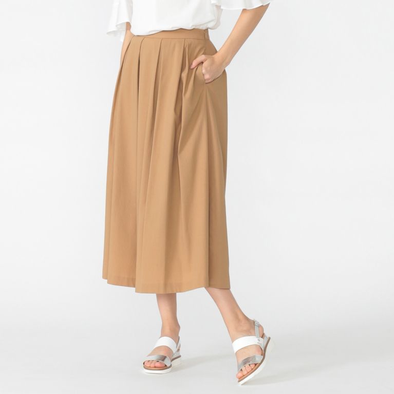 【MACKINTOSH LONDON WOMEN】 コットンツイルスカート ベージュ
