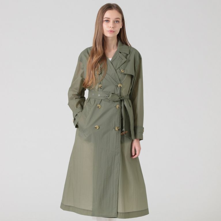 【MACKINTOSH LONDON WOMEN】 【MACKINTOSH】【FINTRY】ロングトレンチコート グリーン