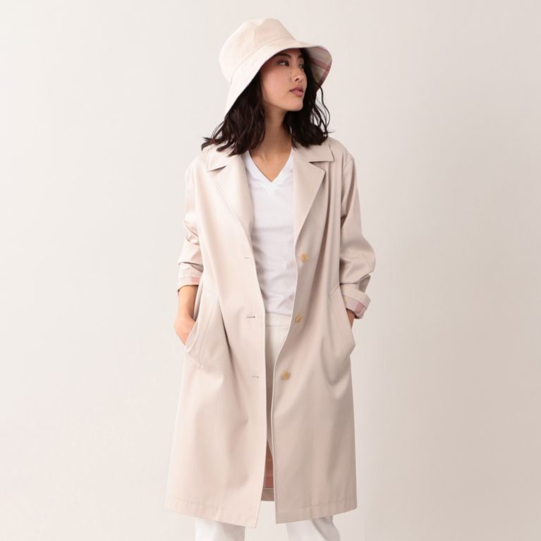 27%OFF！SALE【マッキントッシュ ロンドン ウィメン(MACKINTOSH LONDON WOMEN)】【L】【はっ水】ギャバジン19バックプリントコート ベージュ 送料無料 ＆ 定価 101520円から 27000円値引！