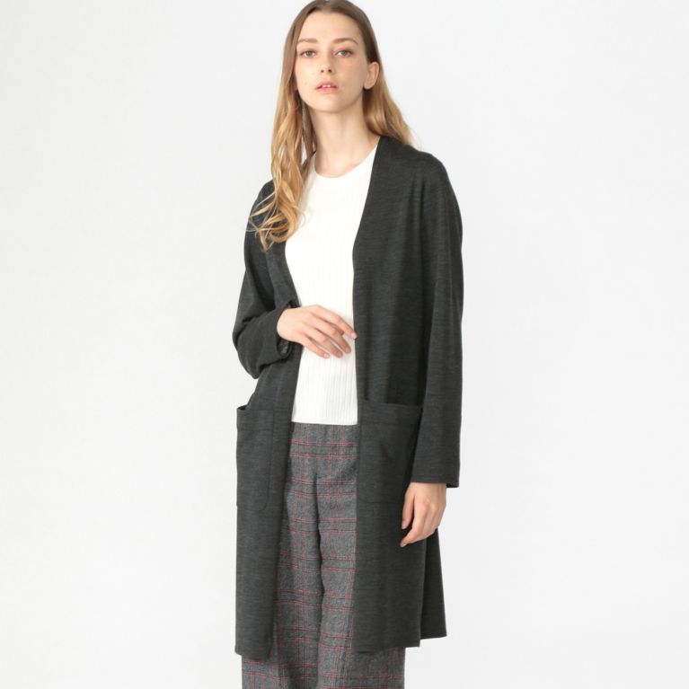 【MACKINTOSH LONDON WOMEN】 【L】リバーシブルジャージーガウン グレー