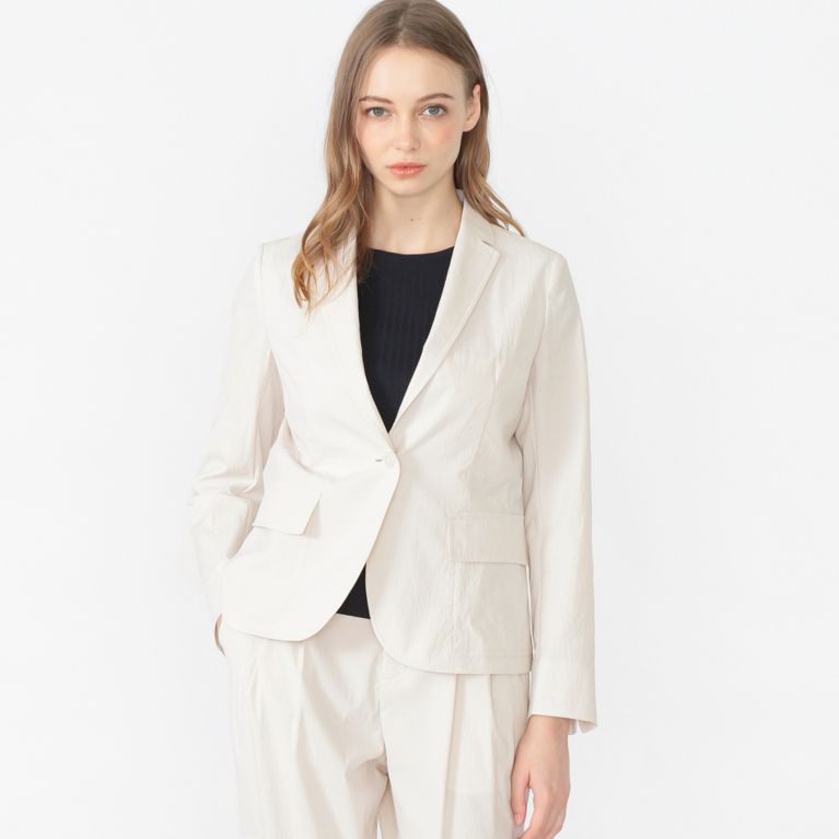 【MACKINTOSH LONDON WOMEN】 【L】ポリエステルタスランジャケット ベージュ