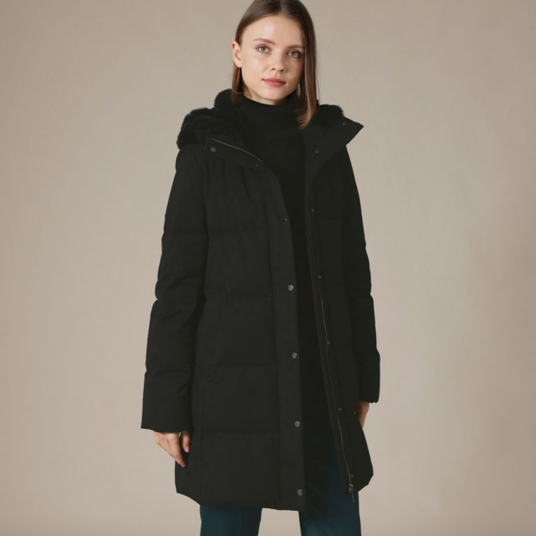【MACKINTOSH LONDON WOMEN】 【L】メルヴィダウンコート ブラック