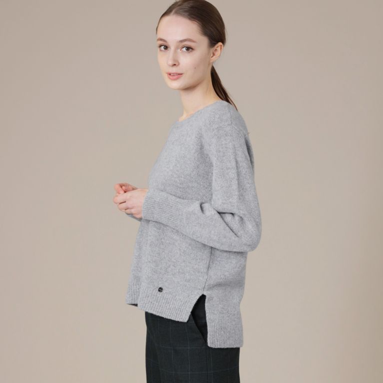 【MACKINTOSH LONDON WOMEN】 【L】スフレウールニットプルオーバー グレー