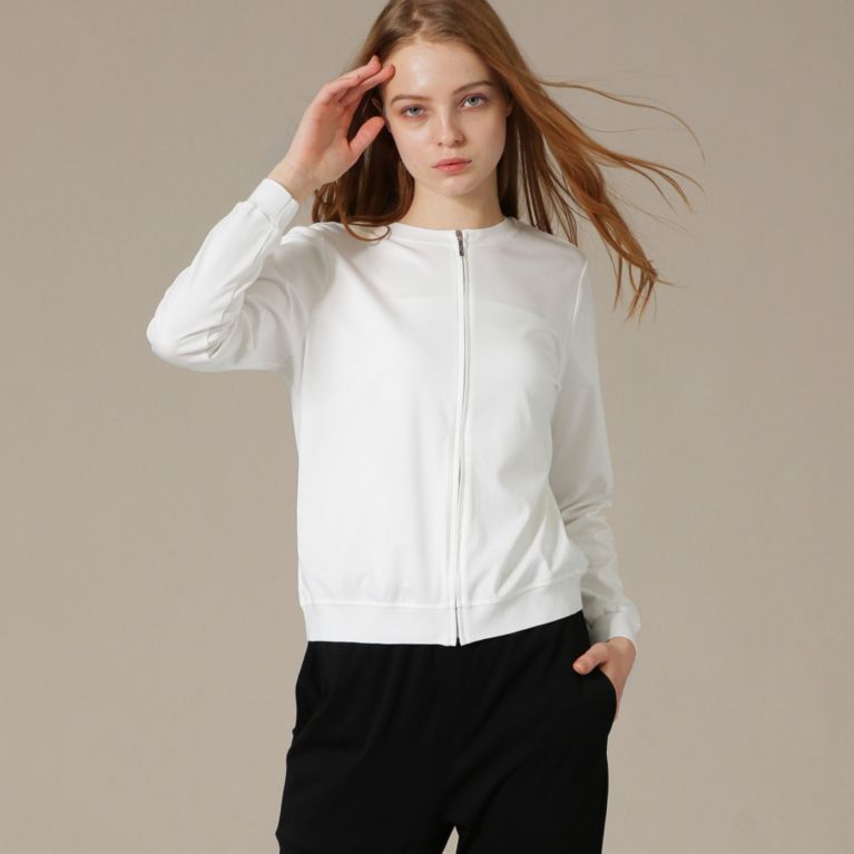 【MACKINTOSH LONDON WOMEN】 【L】【SUPER FINE LAB.】パウダーシュガーコットンカーディガン ホワイト