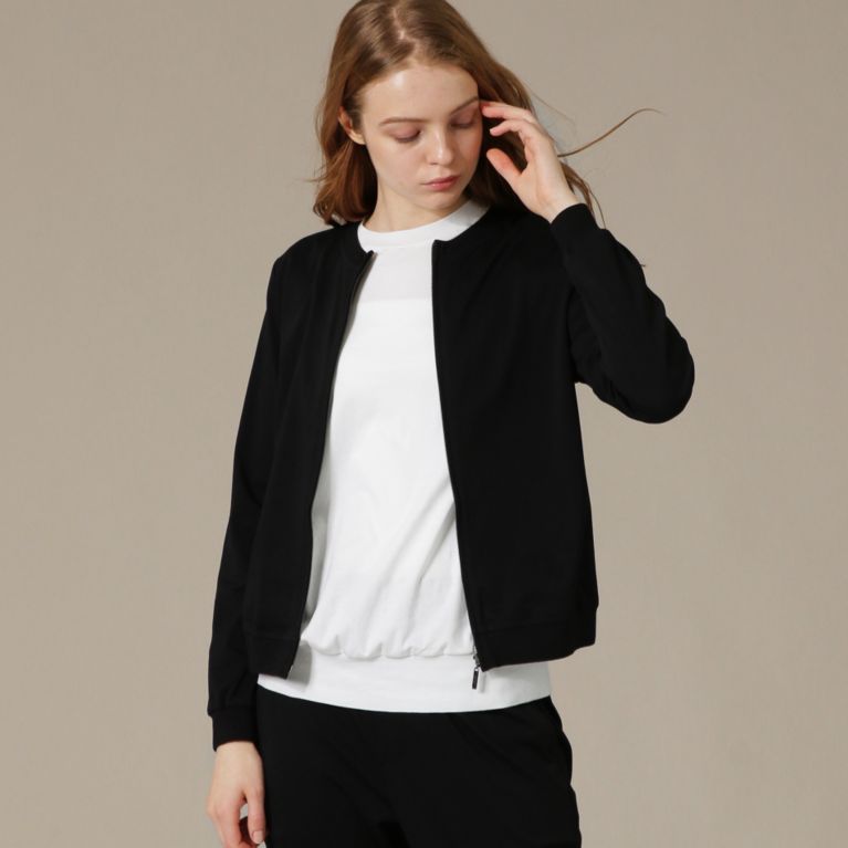 【MACKINTOSH LONDON WOMEN】 【L】【SUPER FINE LAB.】パウダーシュガーコットンカーディガン ブラック