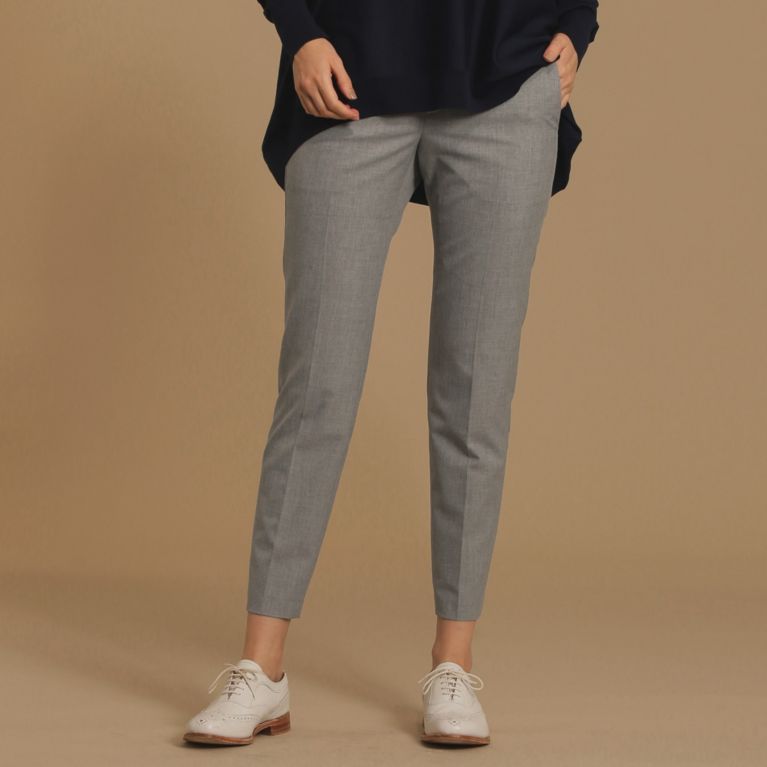 【MACKINTOSH LONDON WOMEN】 【L】ポリエステルレーヨン2WAYストレッチパンツ グレー