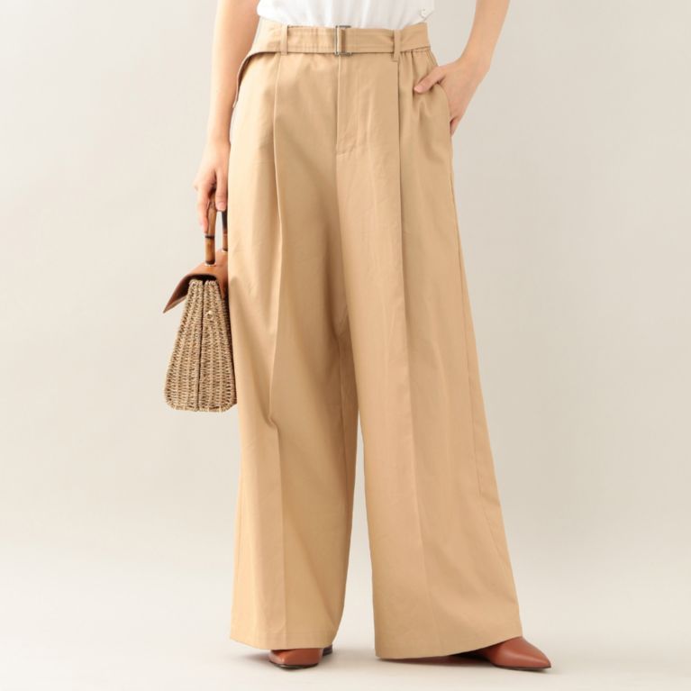 【MACKINTOSH LONDON WOMEN】 【L】【GABARDINE19】ワイドパンツ ベージュ