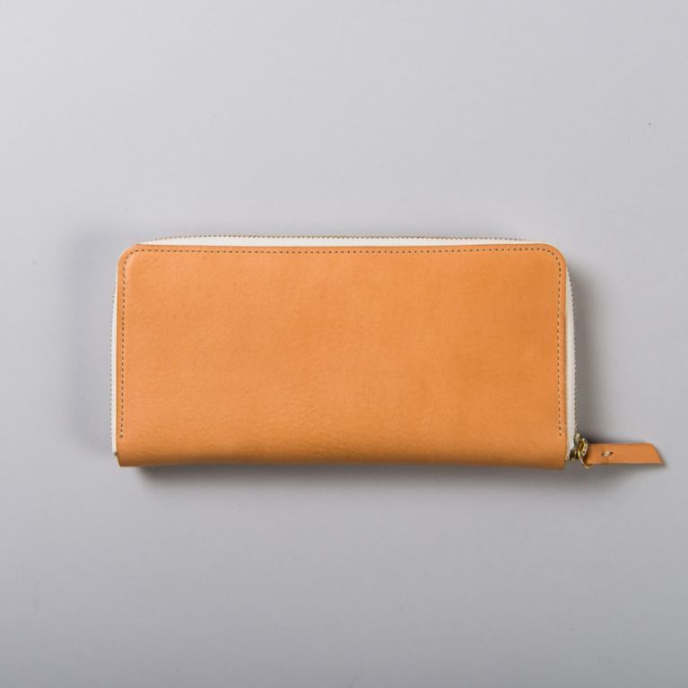 ＜三陽商会＞【バイヤーズコレクション(BUYER'S COLLECTION)】【期間限定販売】【LIM DESIGN】round zip long wallet ベージュ系 送料無料！