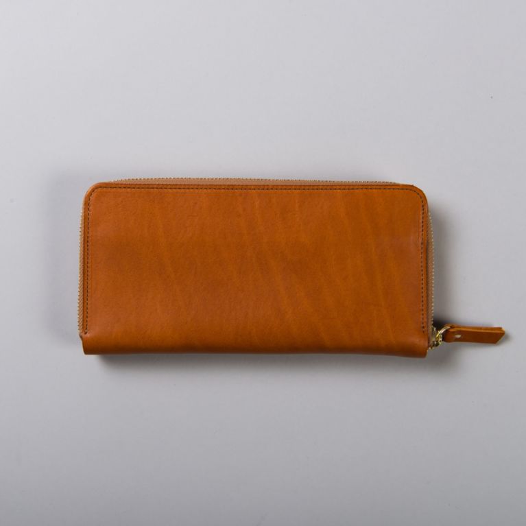 ＜三陽商会＞【バイヤーズコレクション(BUYER'S COLLECTION)】【期間限定販売】【LIM DESIGN】round zip long wallet ブラウン系 送料無料！画像