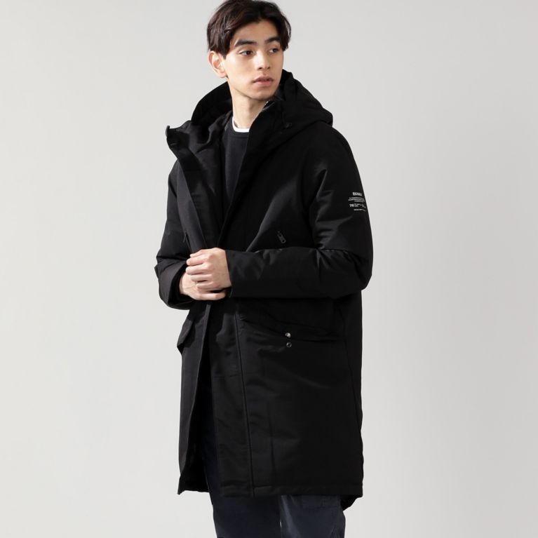 【ECOALF】 ICEBERG ロングダウン コート / ICEBERG LONG JACKET 黒