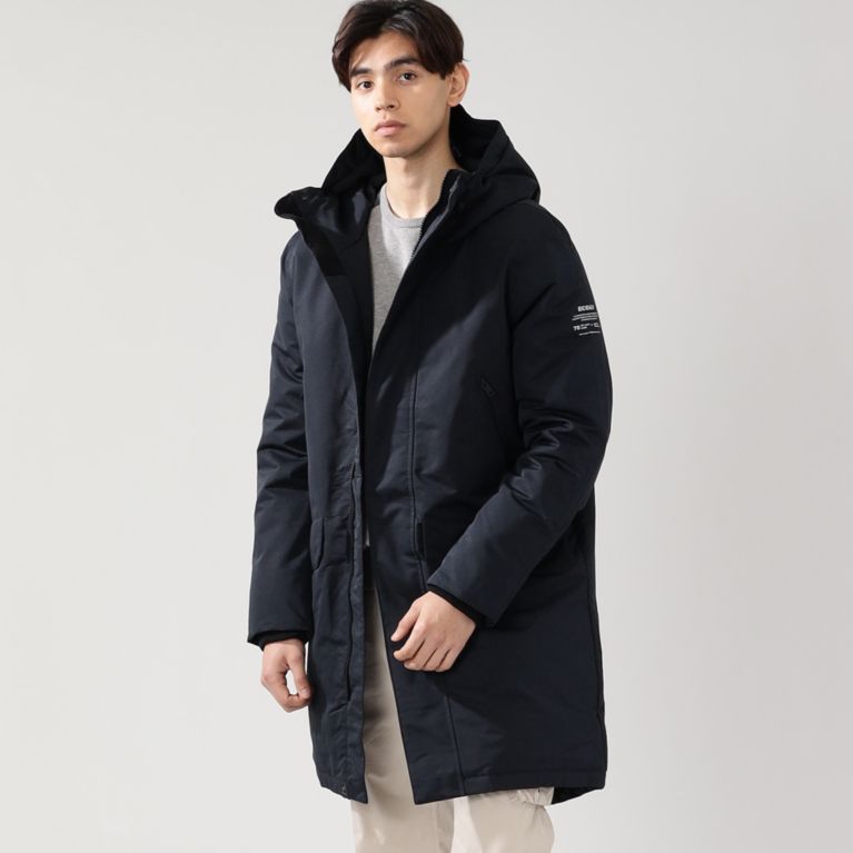 【ECOALF】 ICEBERG ロングダウン コート / ICEBERG LONG JACKET ネイビー