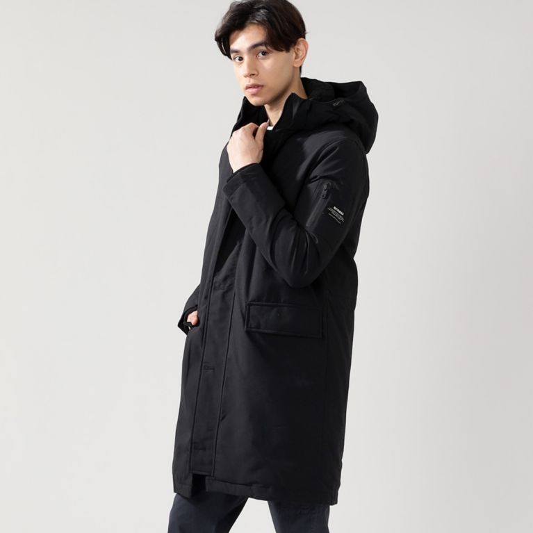 【ECOALF】 GROENLAND コート / GROENLAND COAT MAN 黒
