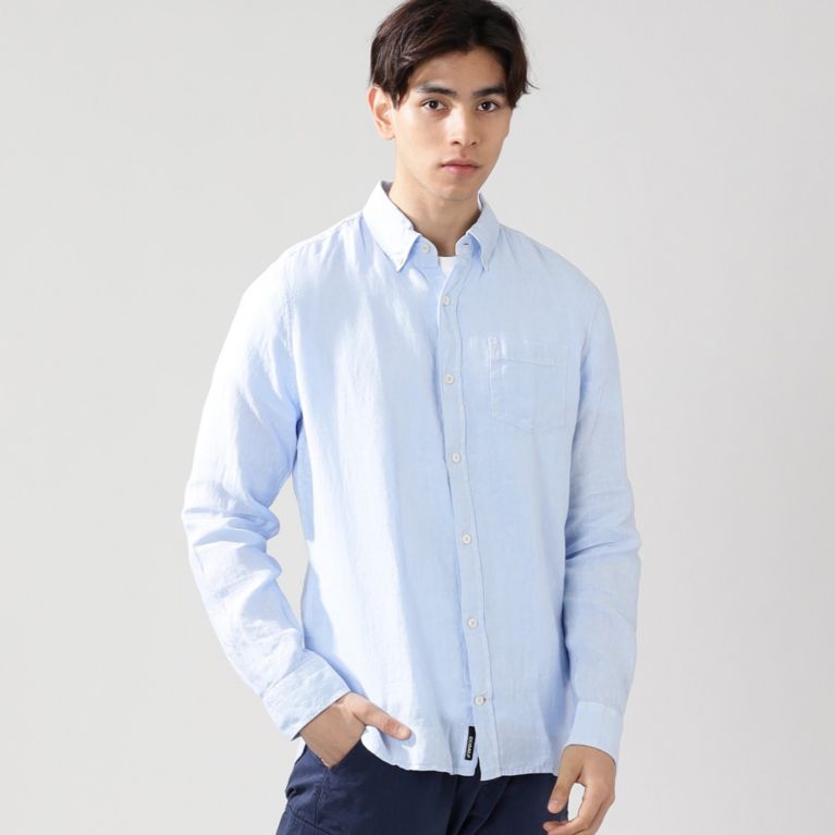 【ECOALF】 ＜MALIBU リネンシャツ / MALIBU SHIRTS MAN＞ サックスブルー