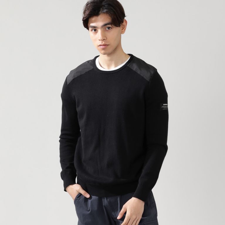 【ECOALF】 CHARLES クルーネック ニット / CHARLES KNIT SWEATER 黒