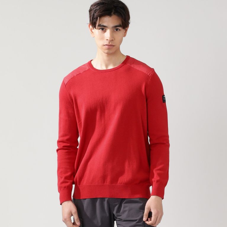 【ECOALF】 CHARLES クルーネック ニット / CHARLES KNIT SWEATER レッド