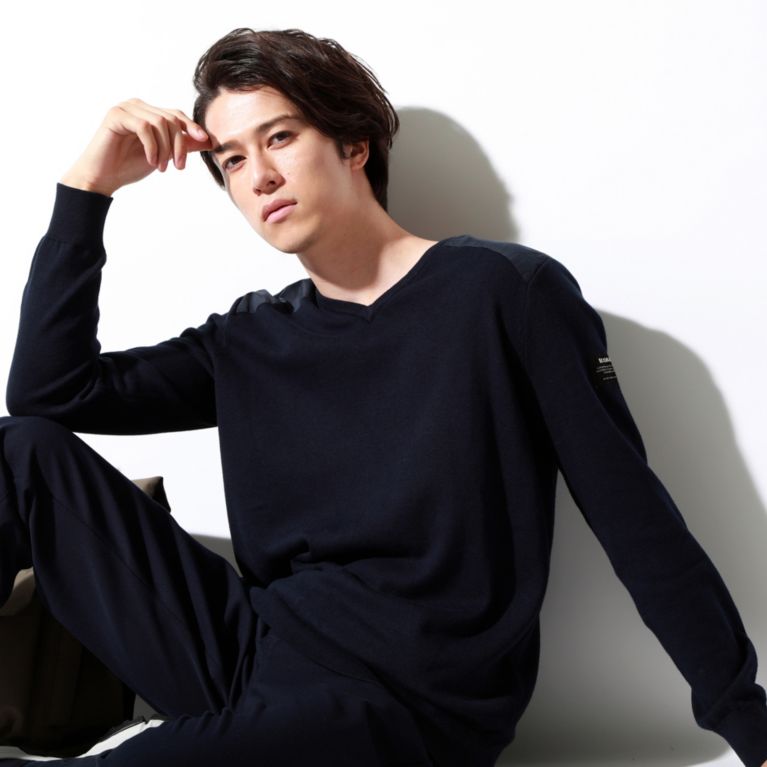 【ECOALF】 ＜JAMES Vネック ニット / JAMES KNIT SWEATER MAN＞ ネイビー