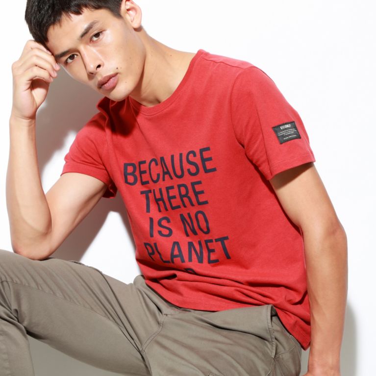 【ECOALF】 BECAUSE クラシック Tシャツ / NATAL CLASSIC BECAUSE T-SHIRT オレンジ(濃)