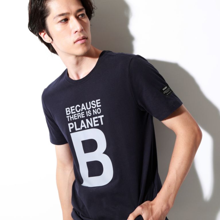 【ECOALF】 BECAUSE BIG B Tシャツ / NATAL GREAT B T-SHIRT ネイビー