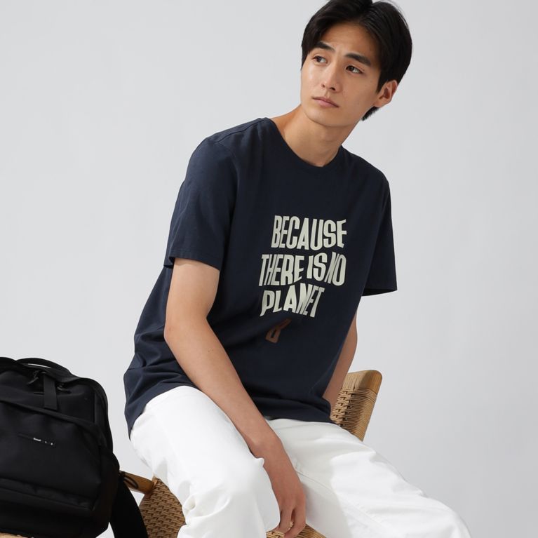 【ECOALF】 MINO BECAUSE Tシャツ / MINO T-SHIRT MAN ネイビー