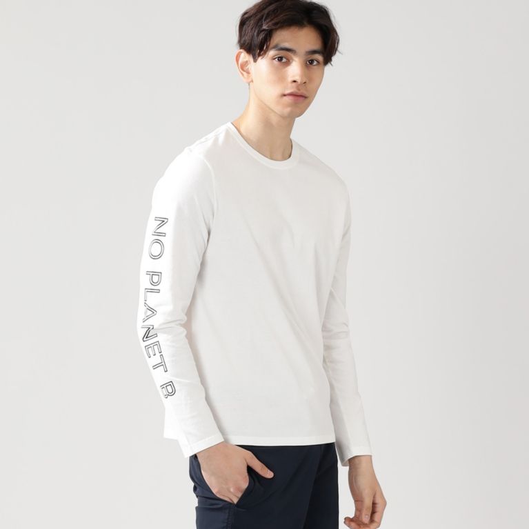 【ECOALF】 NANKIN BECAUSE ロングスリーブＴシャツ / NANKIN LONG SLEEVE T-SHIRT MAN ホワイト