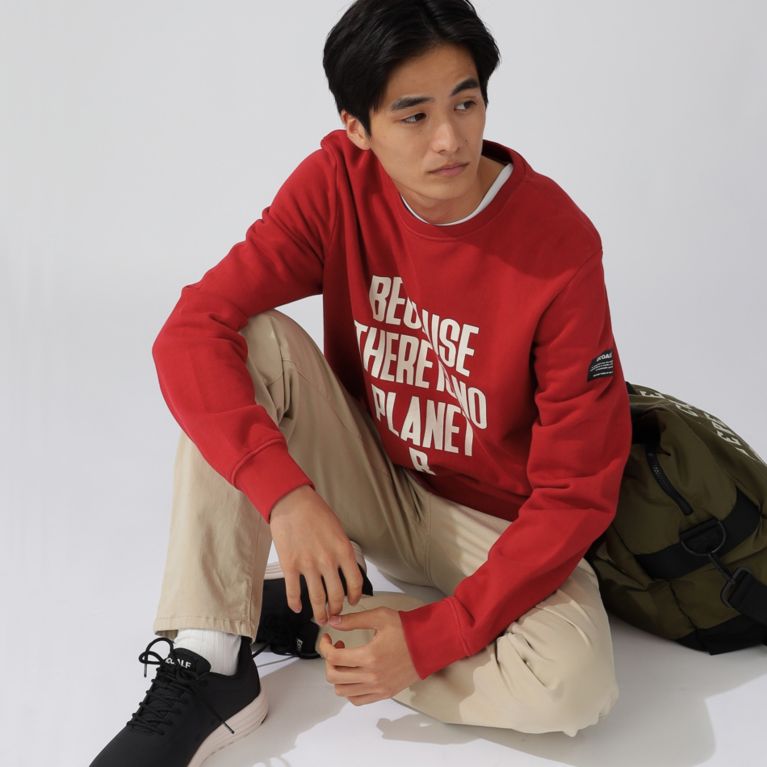 【ECOALF】 BECAUSE スウェット / BARDERO SWEATSHIRT MAN レッド