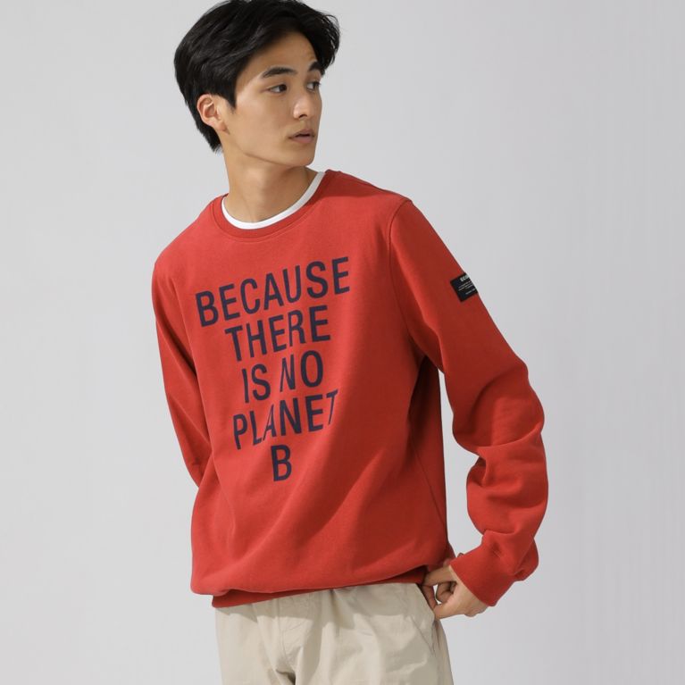 【ECOALF】 BECAUSE スウェット / SAN DIEGO BECAUSE SWEATSHIRT オレンジ(濃)