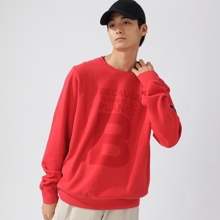 【ECOALF】 BECAUSE BIG B スウェット / GREAT B SWEATSHIRT MAN レッド