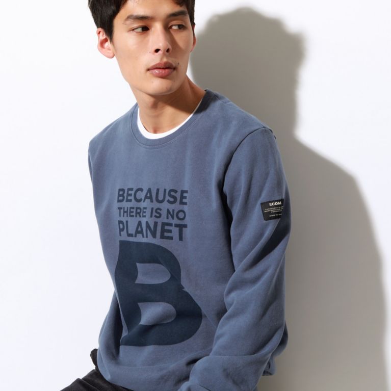 【ECOALF】 BECAUSE BIG B スウェット / GREAT B SWEATSHIRT MAN ラベンダー