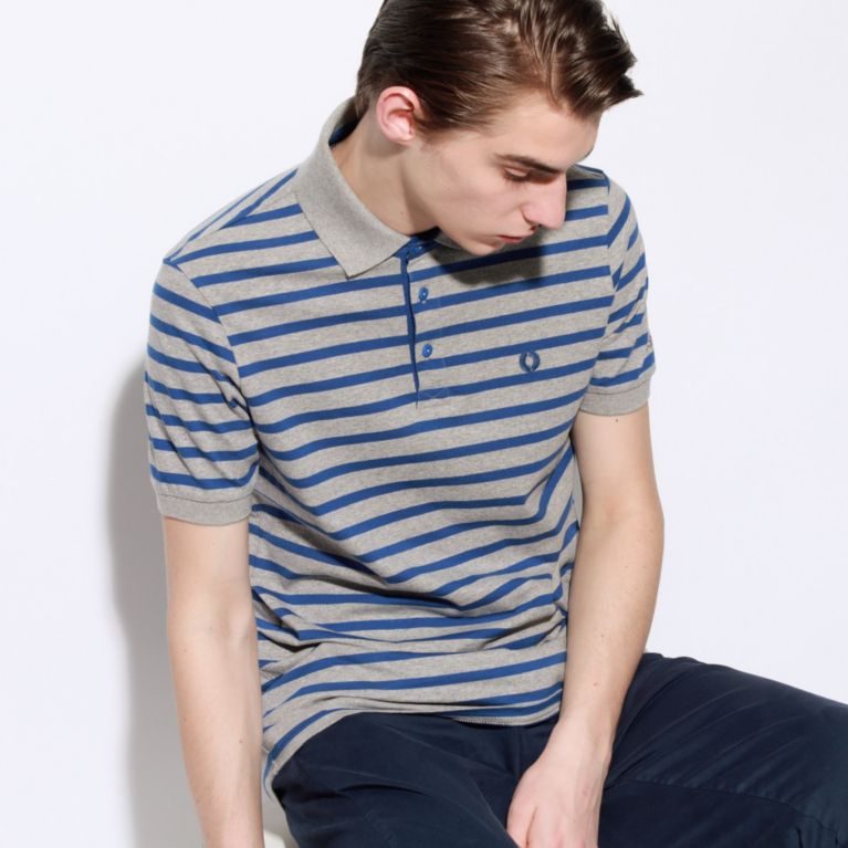 【ECOALF】 ＜DUARINGA ストライプポロシャツ / DUARINGA STRIPES POLO＞ ネイビー