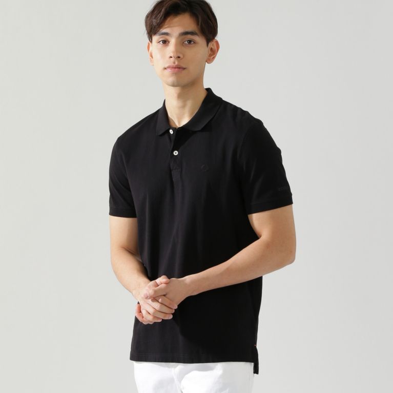 【ECOALF】 MARCOS スムースポロシャツ / MARCOS POLO MEN 黒