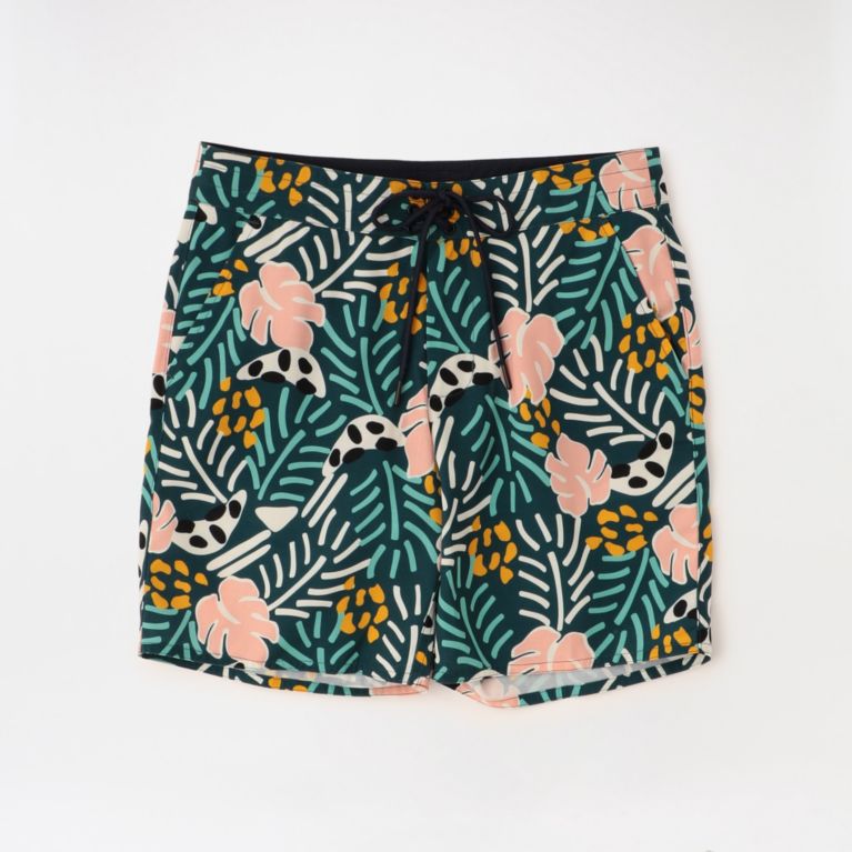 【ECOALF】 ＜PHI PHI BOARD スイムショーツ / PHI PHI BOARD SHORT PRINTED THAI＞ グリーン