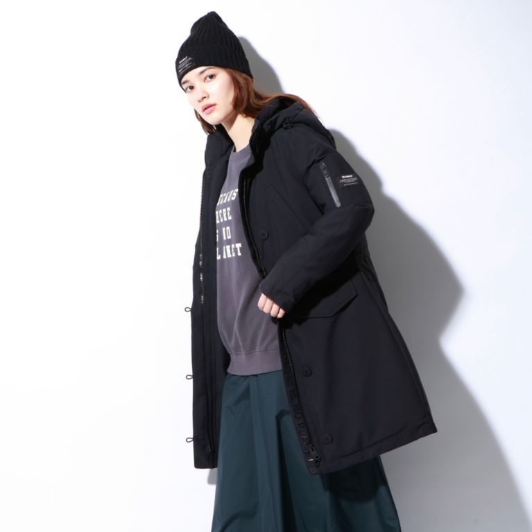 【ECOALF】 GROENLAND コート / GROENLAND COAT WOMAN 黒