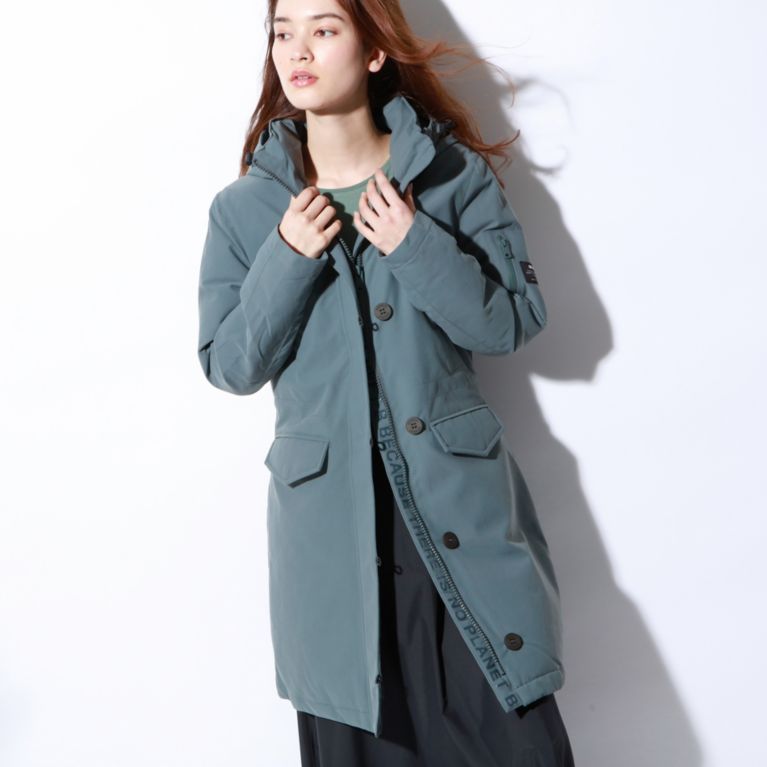 【ECOALF】 GROENLAND コート / GROENLAND COAT WOMAN グリーン