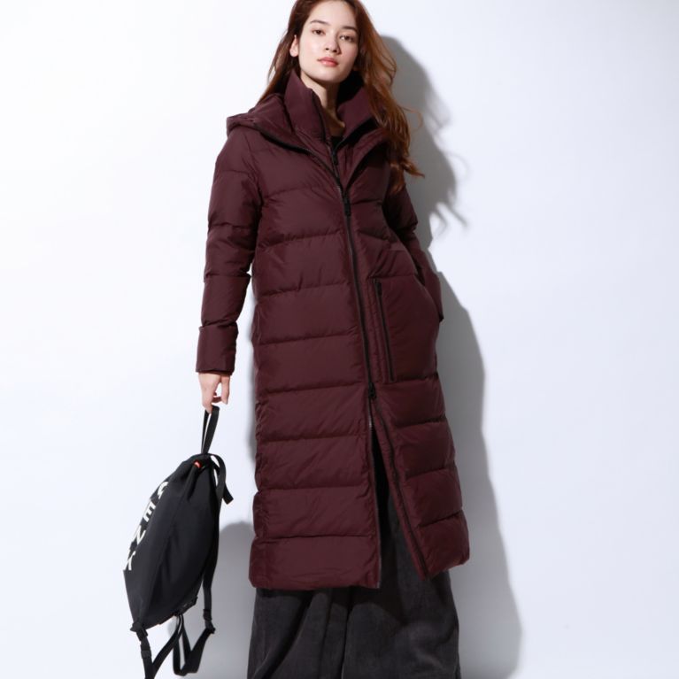 【ECOALF】 ＜MEGEVE オーバーサイズ ロングコート / MEGEVE LONG OVERSIZE COAT WOMAN＞ ワイン