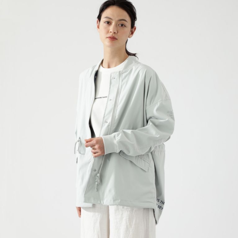 【ECOALF】 KELP リバーシブル ジャケット / KELP REVERSIBLE JACKET WOMAN ホワイト/ネイビー