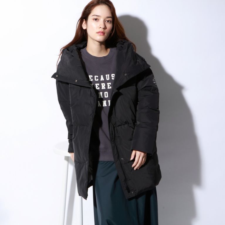 【ECOALF】 ＜SAINT PATH コート / SAINT PATH WOMAN COAT＞ 黒