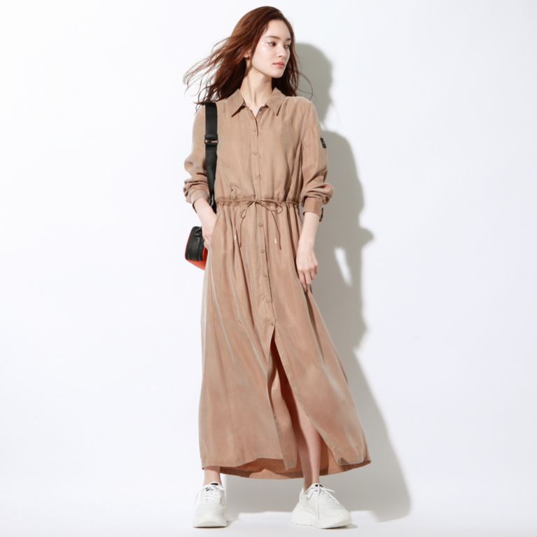 【ECOALF】 ＜MURREN ドレス / MURREN DRESS WOMAN＞ ベージュ