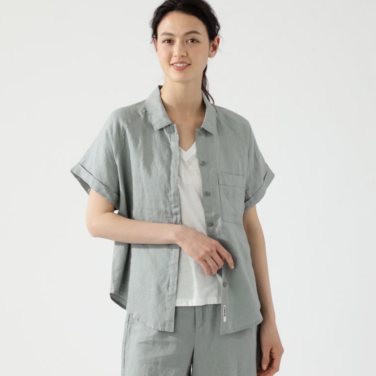 【ECOALF】 ＜LYCHEE シャツ / LYCHEE SHIRT WOMAN＞ カーキ(濃)