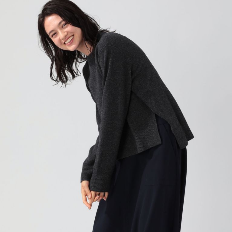 【ECOALF】 PINO ラウンドネックニット / PINO ROUND WOMAN JERSEY グレー
