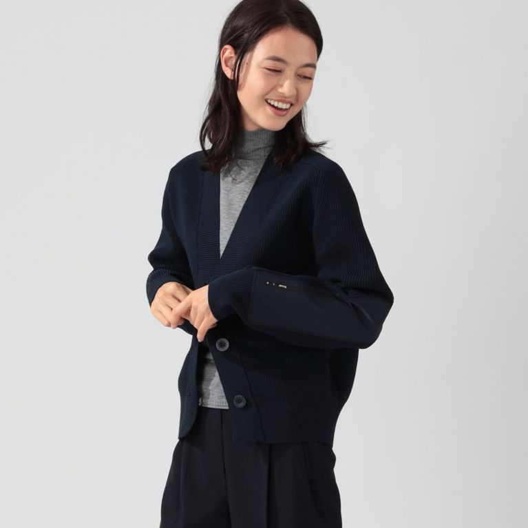 【ECOALF】 TORMES ニット カーディガン / TORMESALF WOMAN CARDIGAN ネイビー