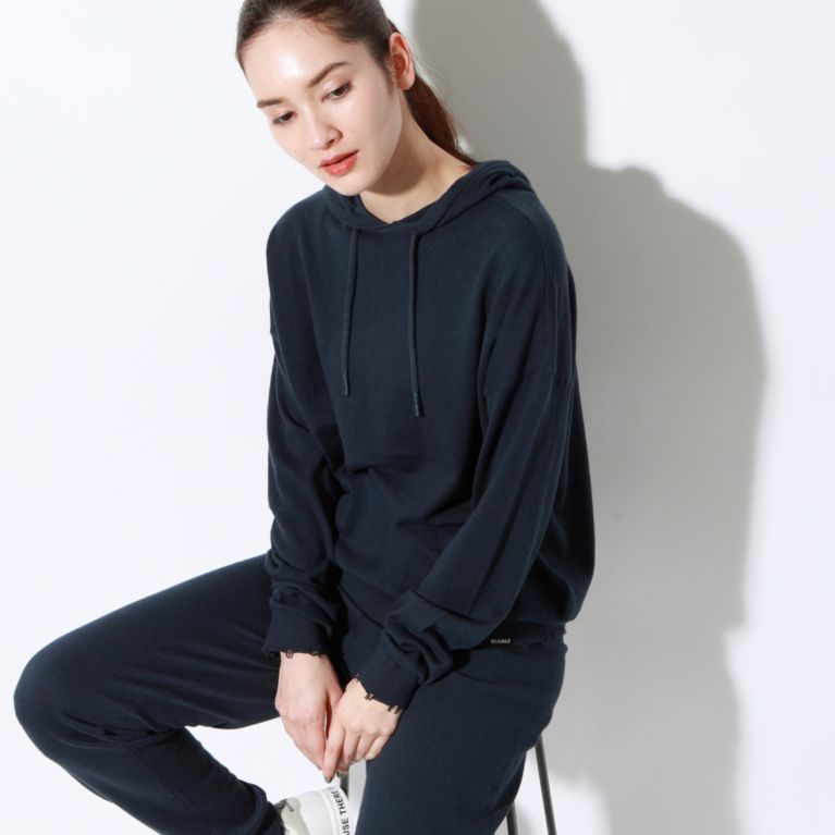 【ECOALF】 MAR ニットパーカー / MAR KNIT WOMAN ネイビー