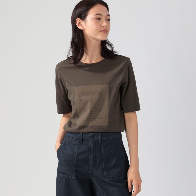 【ECOALF】 ECOALF SINCE Tシャツ / ECOALF SINCE WOMAN T-SHIRT ブラウン(濃)