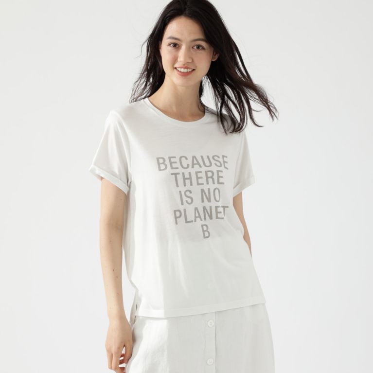 【ECOALF】 ONDA BACAUSE Ｔシャツ / ONDA BACAUSE T-SHIRT WOMAN ホワイト